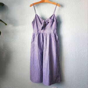 Lulu's stripe side pockets fully lined sleeveless summer coastal dress
